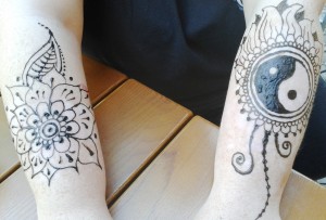 henna doppel arm schwarz